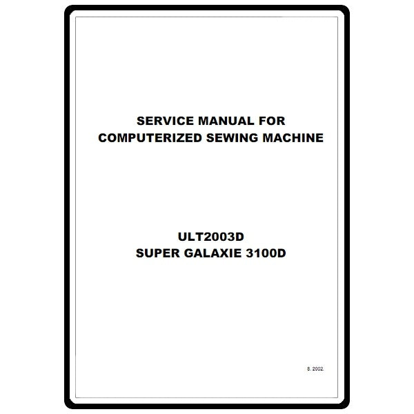 Service Manual, Brother 3100D image # 4585
