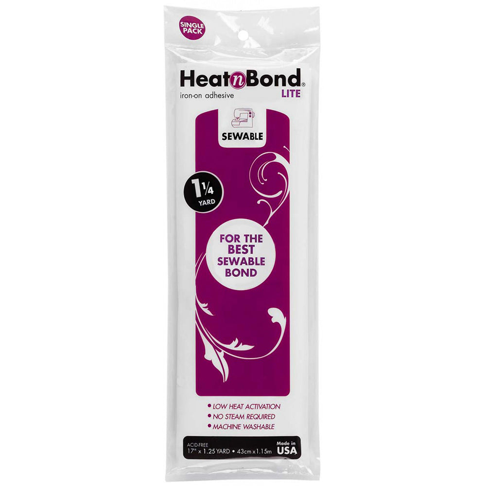 Heat N Bond, Lite Fusible Interfacing - 17" x 1-1/4yd image # 63945