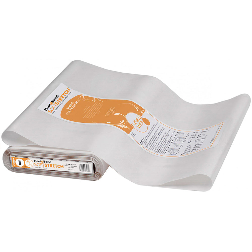 Lite Heat N Bond Soft Stretch Fusible Web Adhesive, 17in x 20yds image # 64118