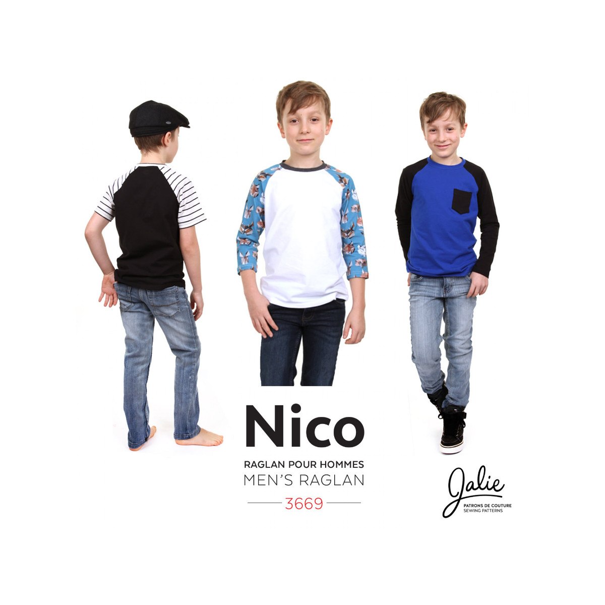 Nico Raglan Tee Pattern image # 43185