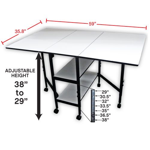 Adjustable Home Hobby Table, Sullivans image # 27974