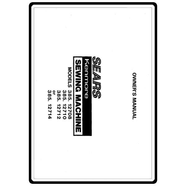 Service Manual, Kenmore 385.12714 image # 4692