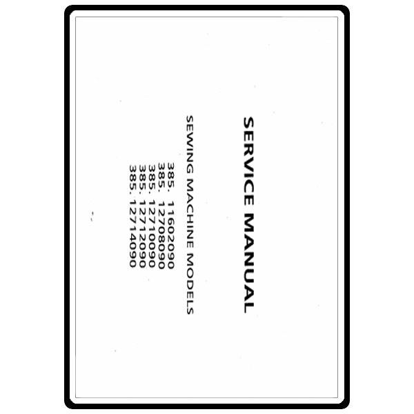 Service Manual, Kenmore 385.12714090 image # 4693