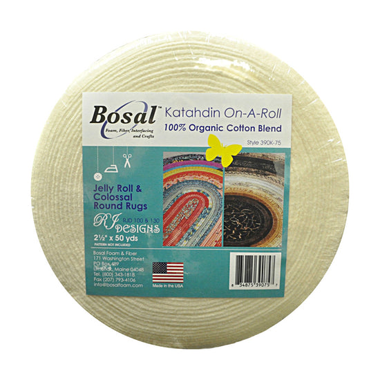 Katahdin OnaRoll Batting, Colossal Round Rug 21/2"x 50 yds
