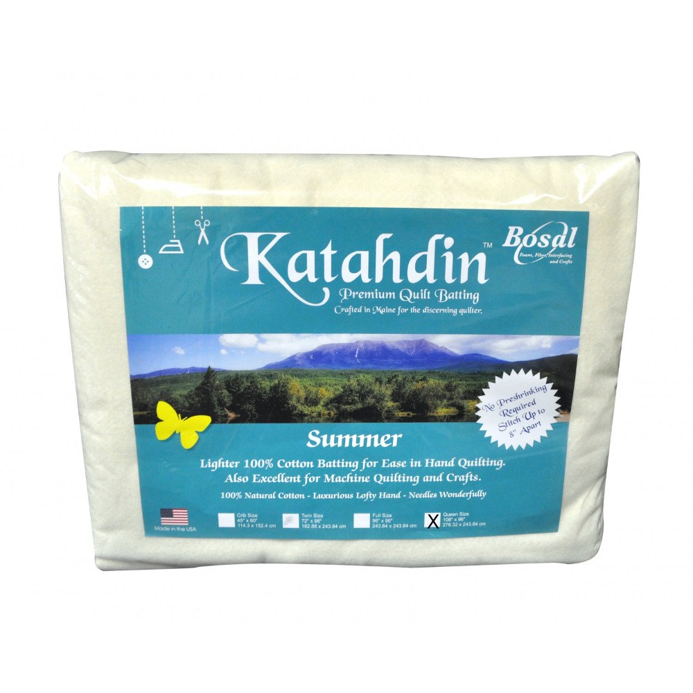 Bosal Katahdin Premium Cotton Batting - 96in x 108" image # 43725