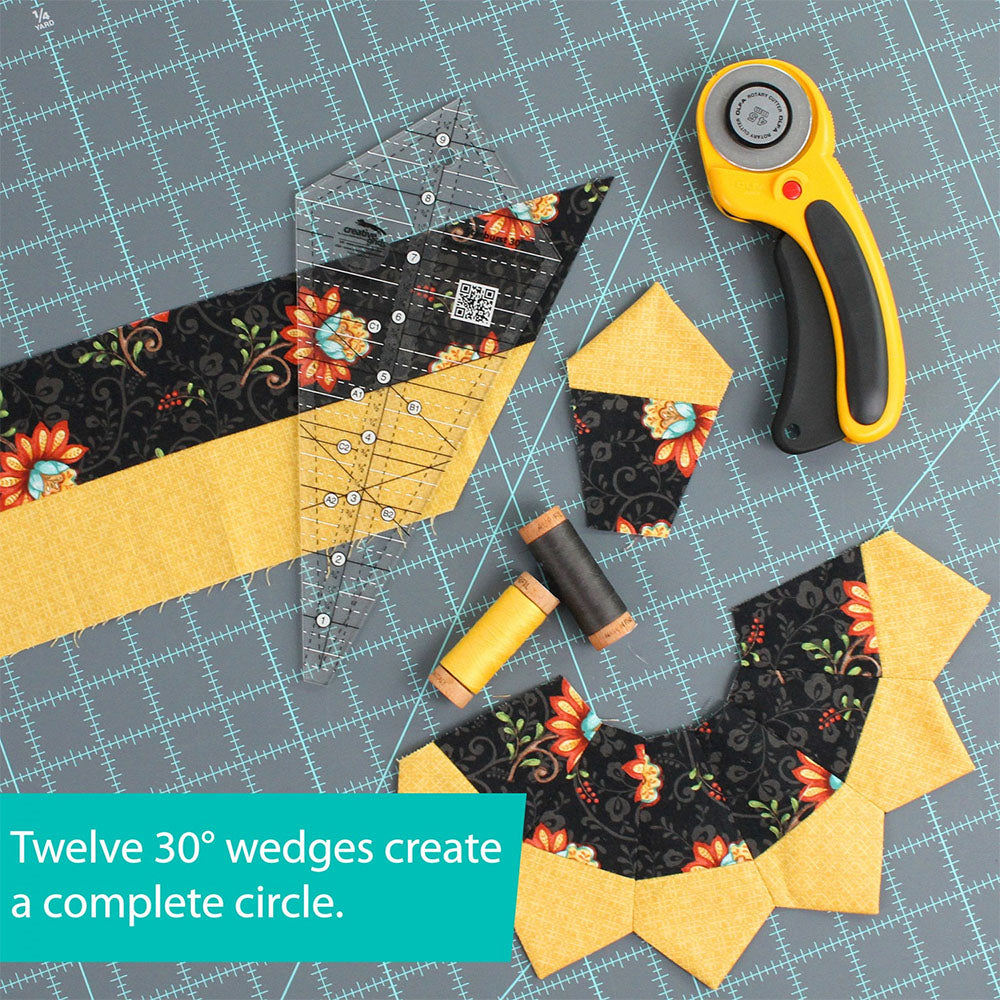 Starburst 30 Degree Triangle Ruler, Creative Grids