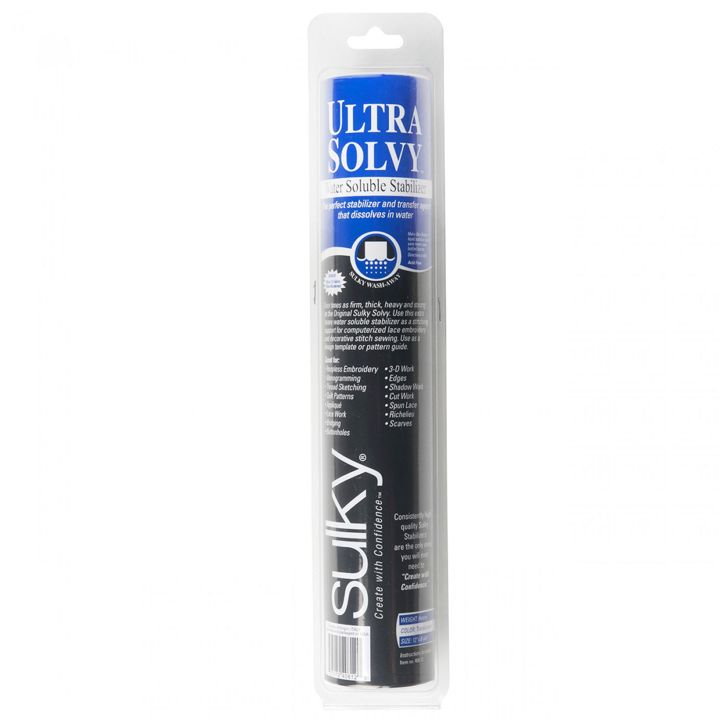 Sulky Ultra Solvy Stabilizer, 8yds x 12" image # 34021
