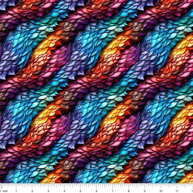 Dragon Scales Pattern #3 Fabric