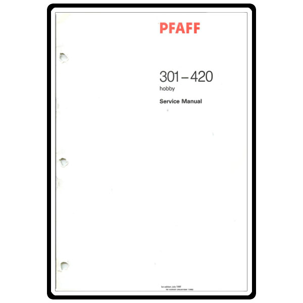 Service Manual, Pfaff 301 image # 4899