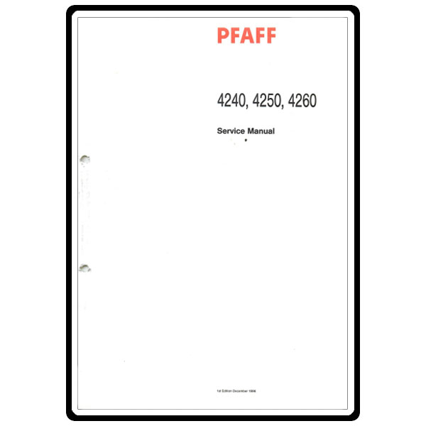 Service Manual, Pfaff 4260 image # 4913