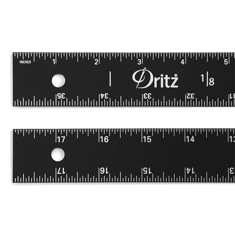 36" Anodized Aluminum Straight Edge Ruler, Dritz image # 108370
