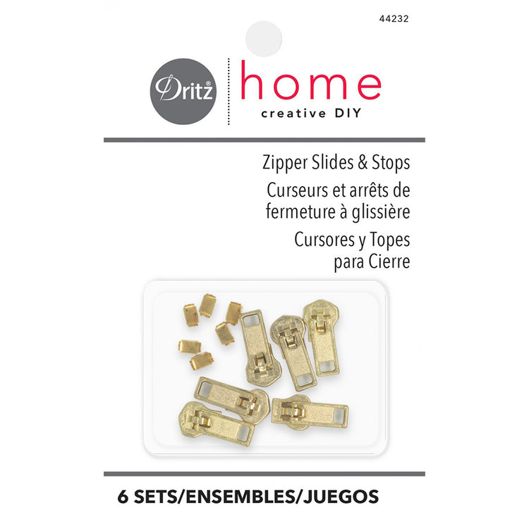 Dritz Zipper Slides & Stops - 6pk image # 66321