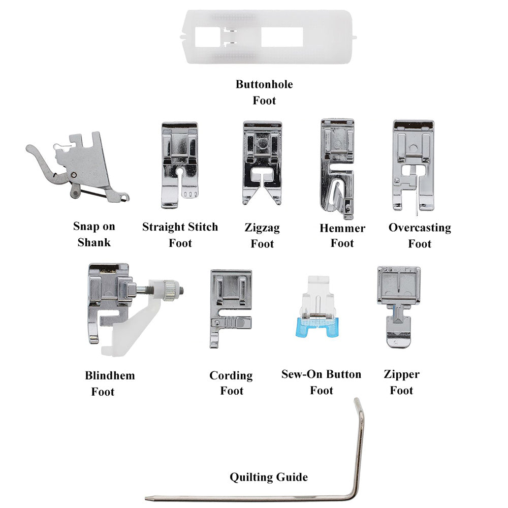 Snap On Presser Feet Set, High Shank (11 Piece) #5011H image # 74911