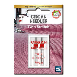 2pk Organ Twin Stretch Needles (130/705H) - 75/2,5 image # 50001
