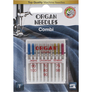 10pk Organ Needles Combi - Assorted 70-100 image # 64073