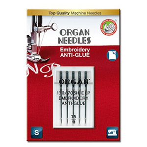 5pk Organ Anti-Glue Embroidery Needles (130/705H) -  Size 75/11 image # 49721