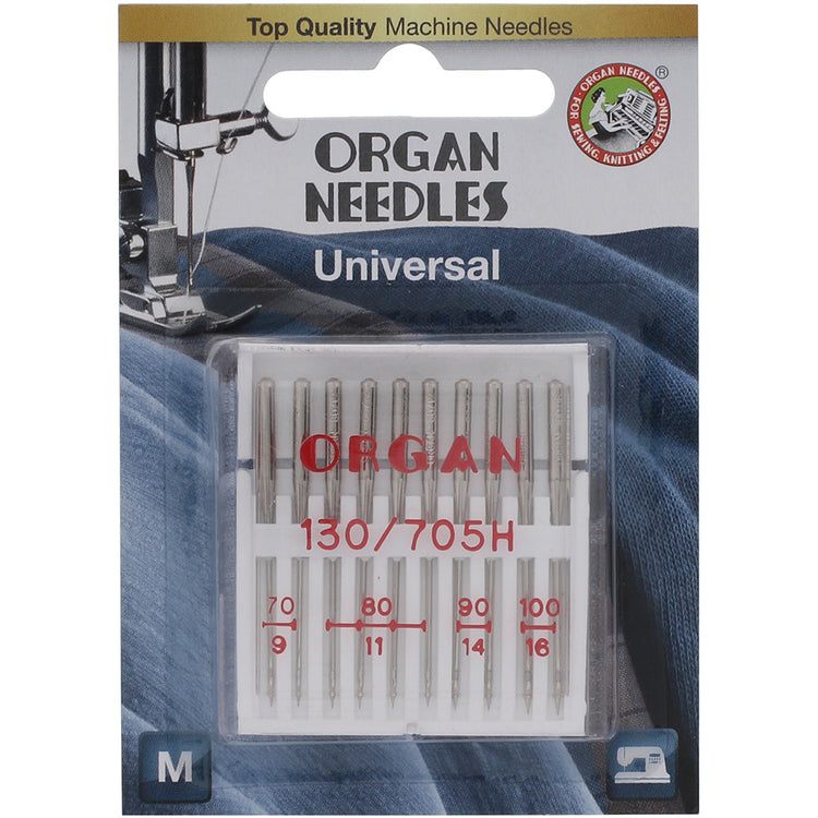 10pk Organ Needles Universal (15x1) - Assorted 70-100 image # 70601