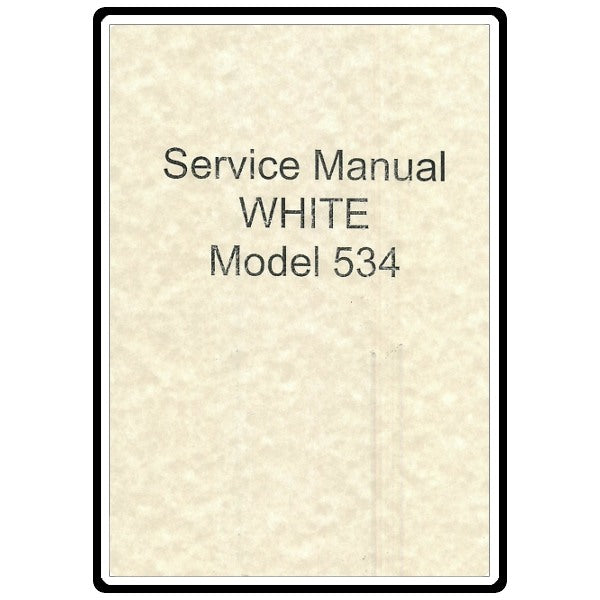 534 Service Manual, White 534