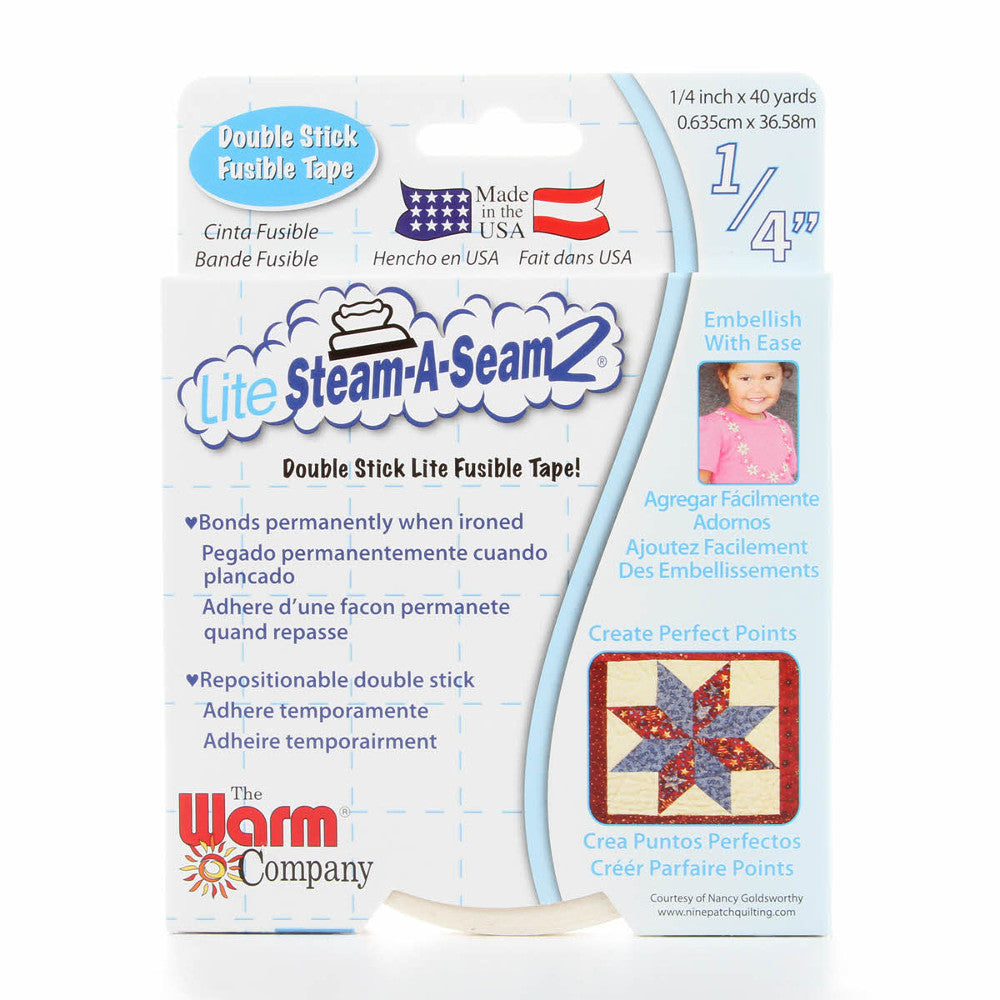 Lite Steam-A-Seam 2 Fusible Tape - 1/4" x 40yds image # 44582