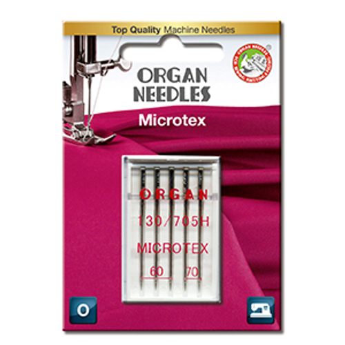5pk Organ Microtex Needles (130/705H) - Assorted Sizes 60-70 image # 49702