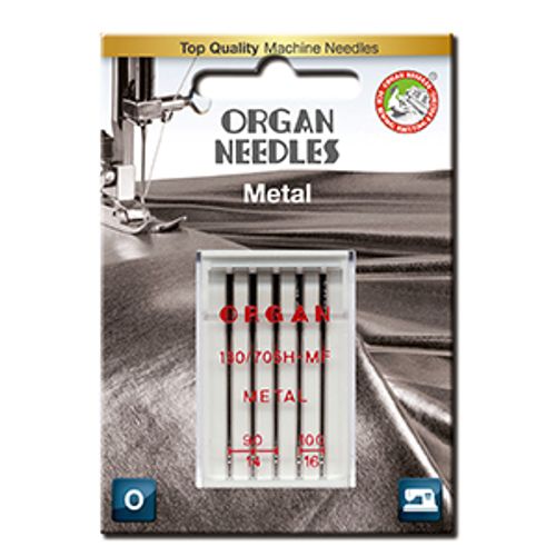 5pk Organ Metal Needles (130/705H) - Assorted Sizes 90-100 image # 49712