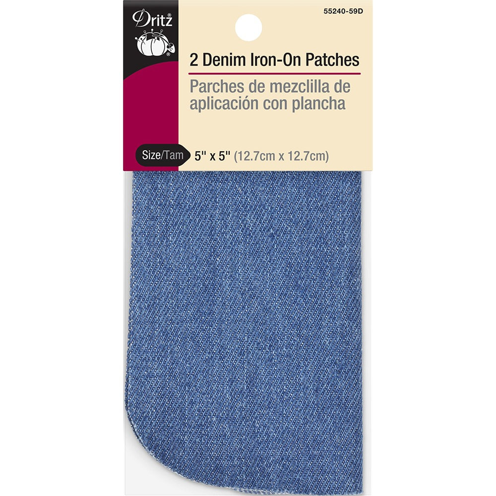 Dritz Denim Iron-On Patch - 2pk image # 88215