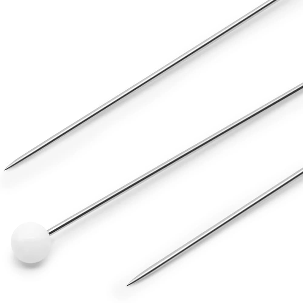 Extra-Fine, 1-3/8" White Glass Head Pins (250 CT), Dritz image # 90503
