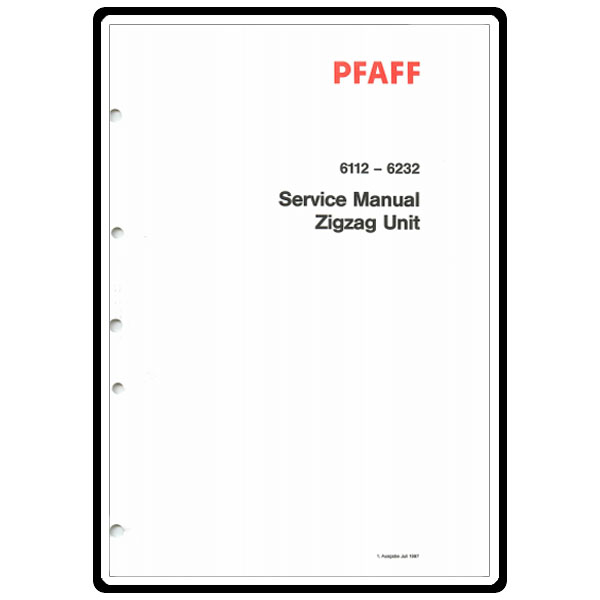 Service Manual, Pfaff 6112 image # 5109