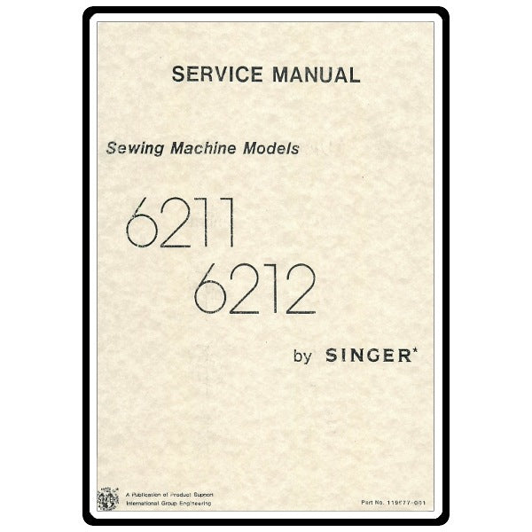 Service Manual, Singer 6211 image # 5120