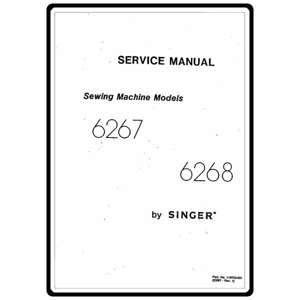 Service Manual, Singer 6268 image # 5134