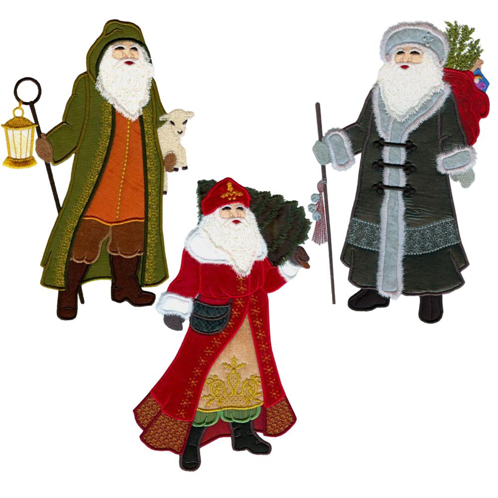 Old World Santas Machine Embroidery Design image # 92638