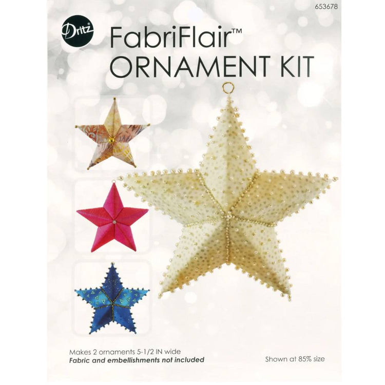 FabriFlair Star Ornament Kit, Dritz image # 102822
