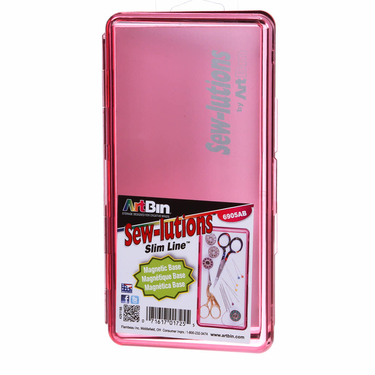ArtBin, Magnetic Slim Line Case - Raspberry image # 48429