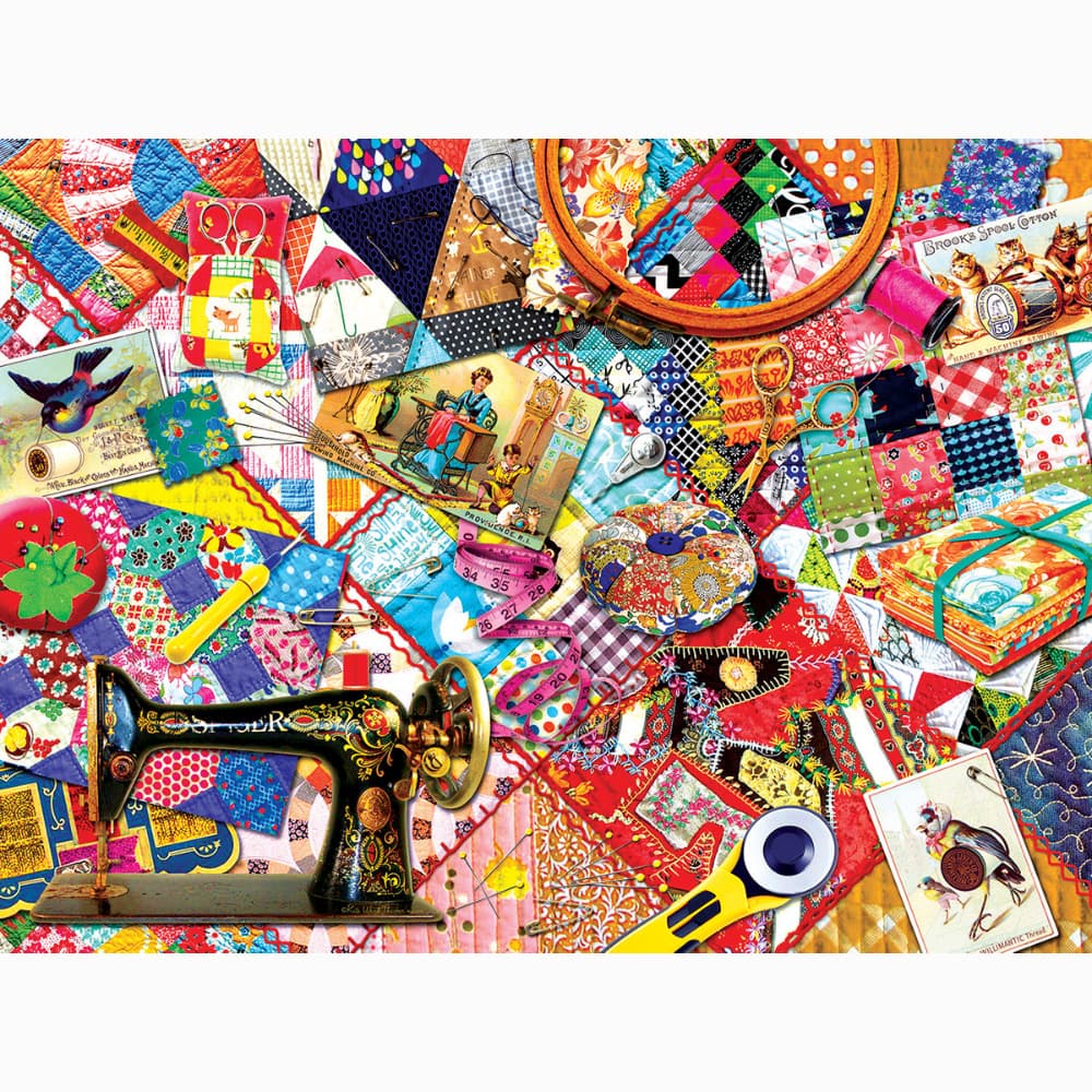 Quilting 1000pc Jigsaw Puzzle image # 101506