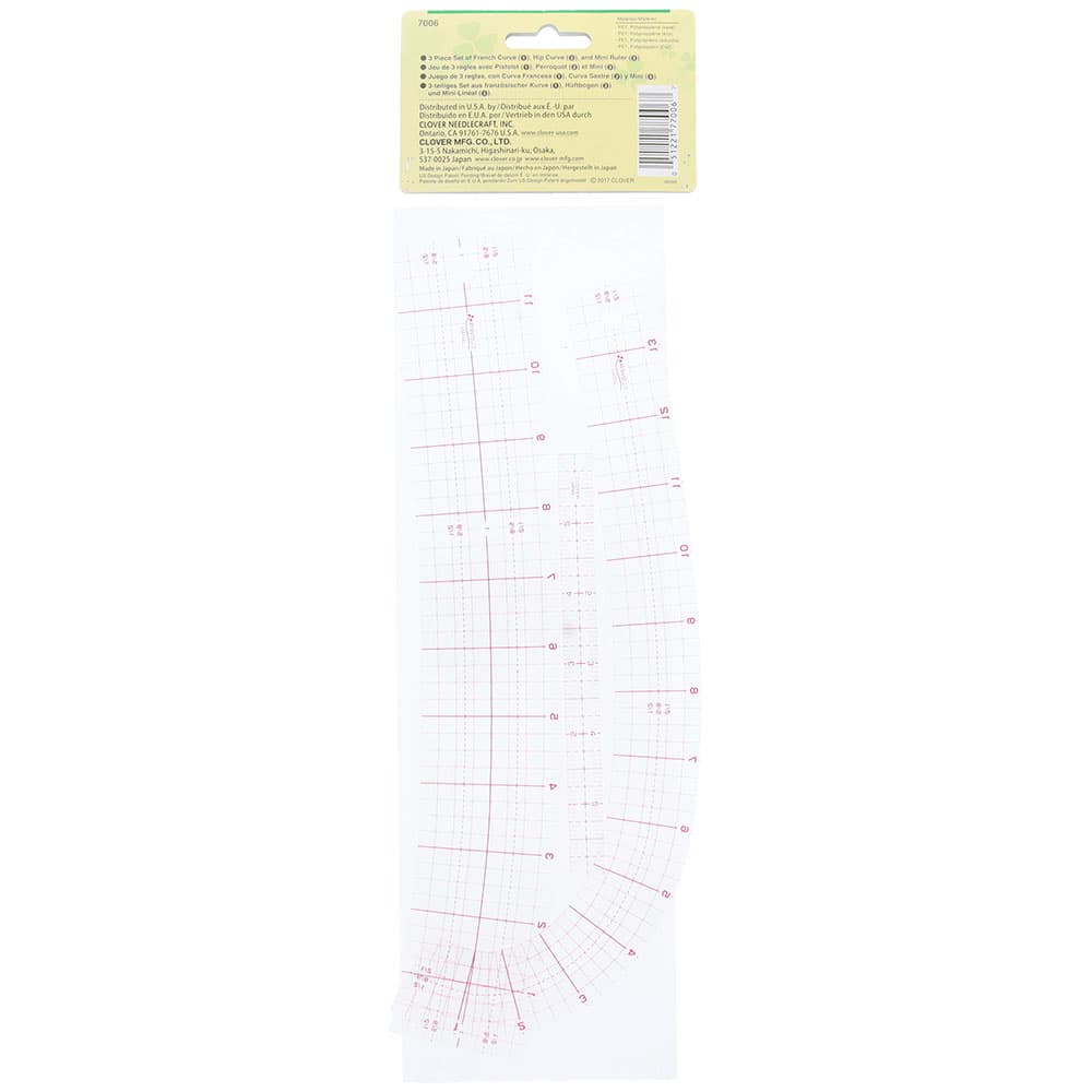 Clover, Curve Ruler 3pc Set image # 108114