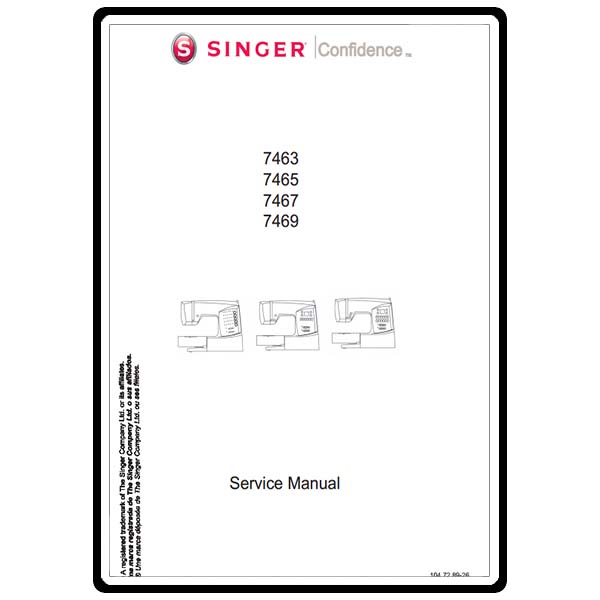 Service Manual, Singer 7465 image # 14335