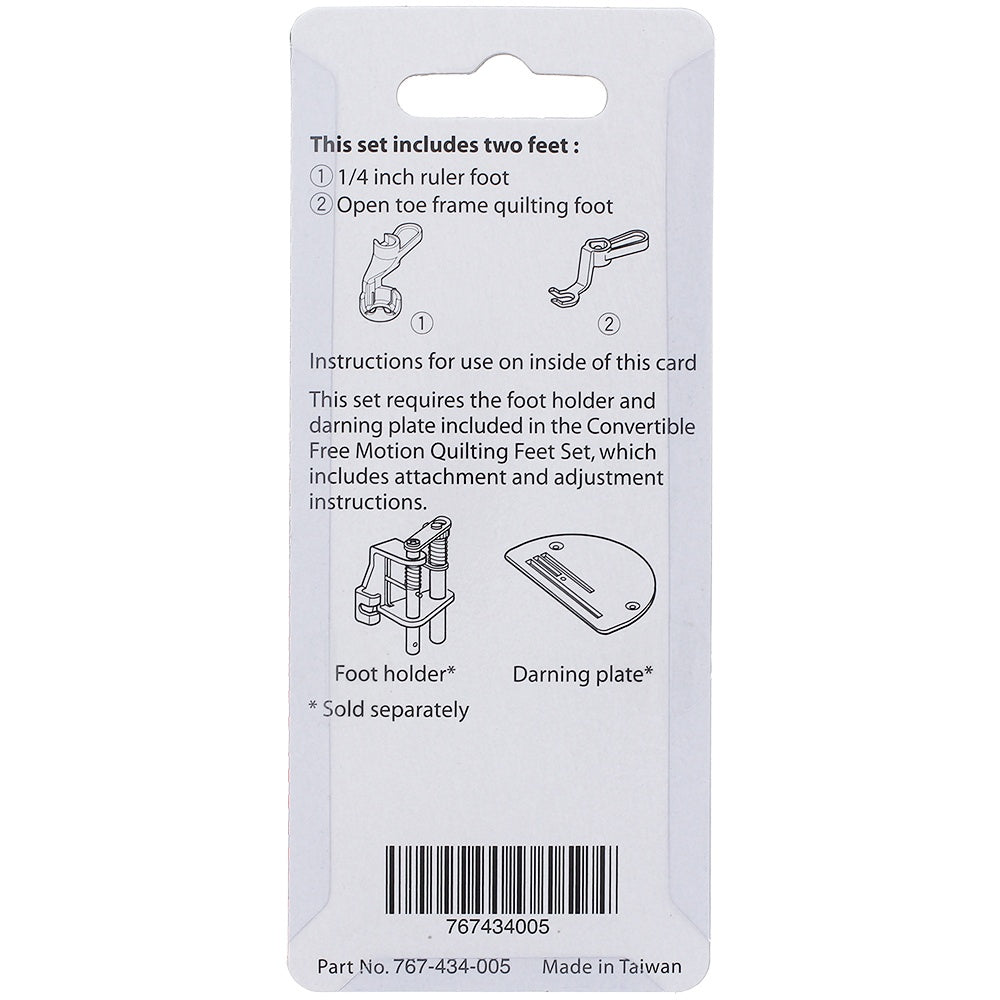 Free Motion Frame Quilting Feet Set, Janome #767434005 image # 78336