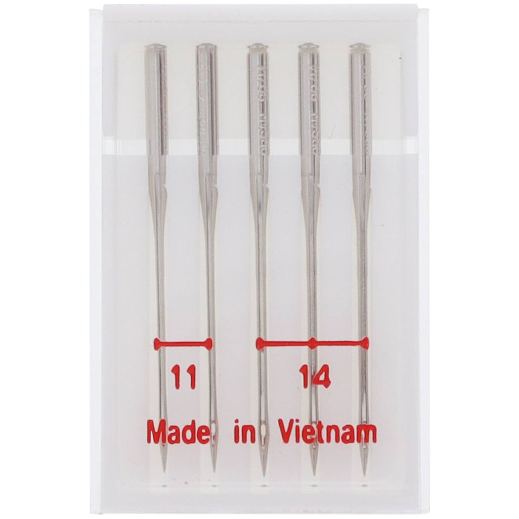 5pk Assorted Serger Needles Size 11 & 14, Janome #784860100 image # 78763