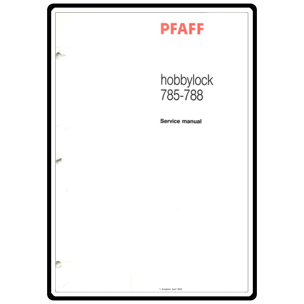 Service Manual, Pfaff 785 image # 5361