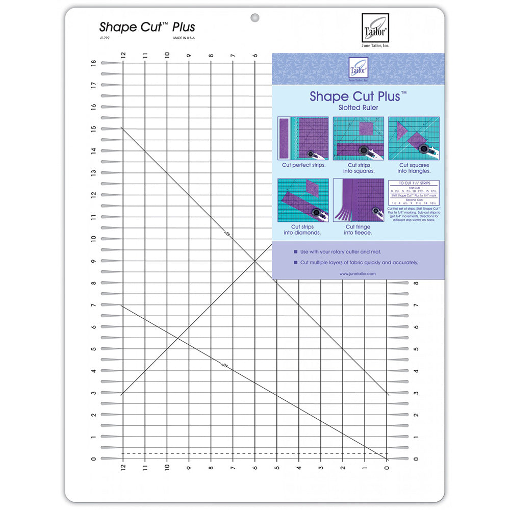 June Tailor Shape Cut Plus Slotted Ruler image # 89465
