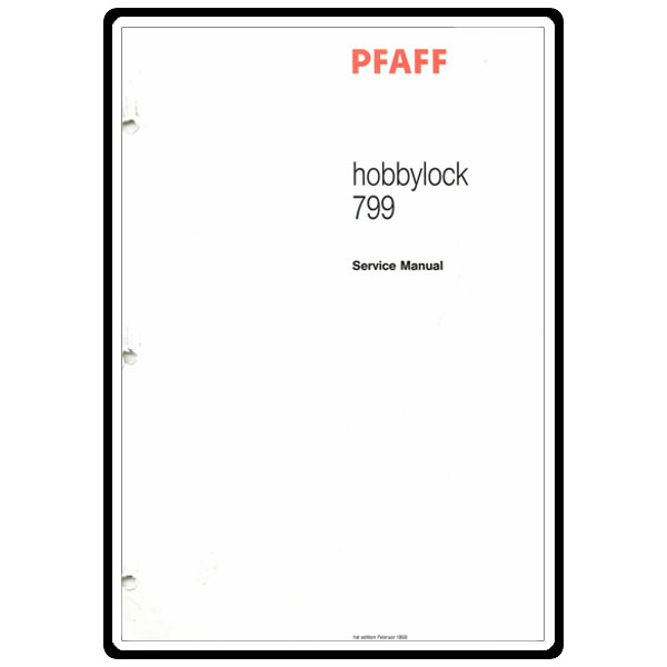 Service Manual, Pfaff 799 image # 5391