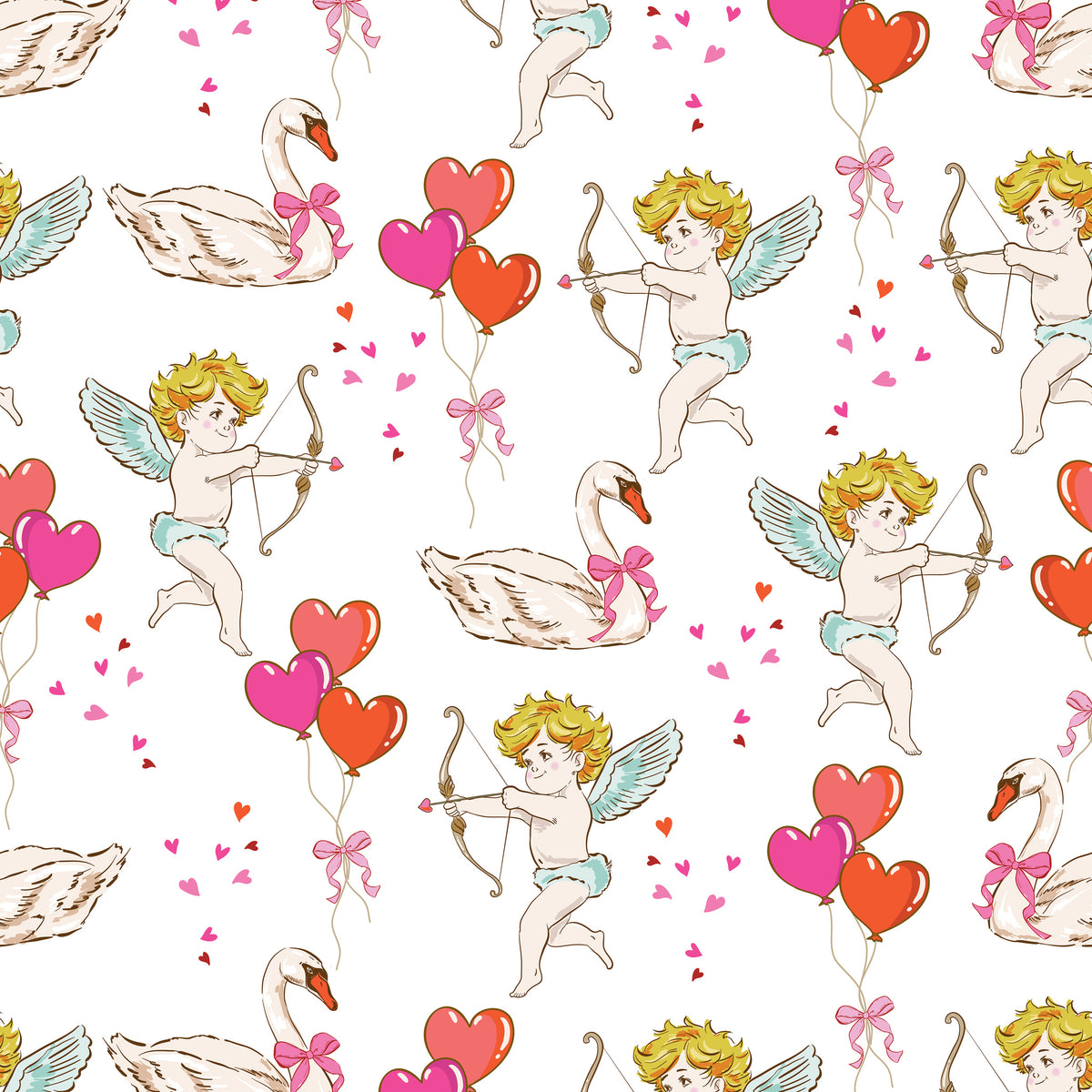 Perfect Match Fabric Collection - Cupid's Aim