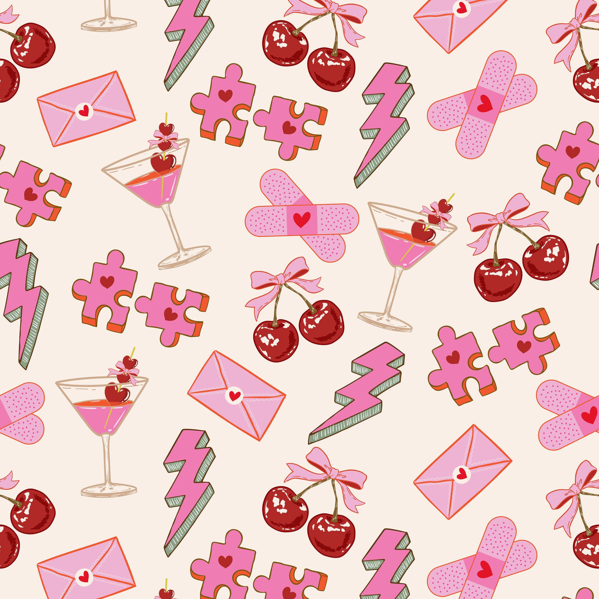 Perfect Match Fabric Collection - Love Notes
