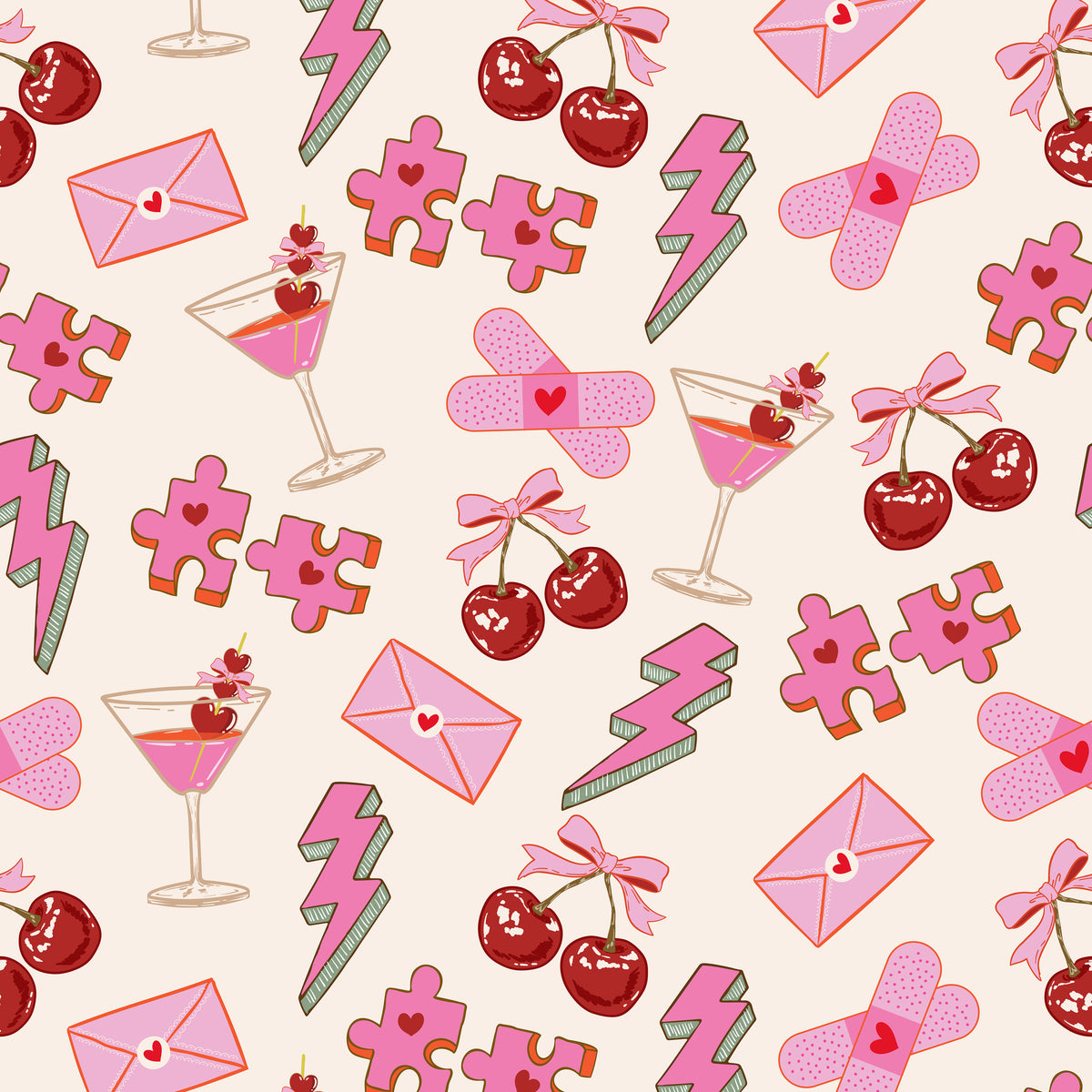 Perfect Match Fabric Collection - Love Notes
