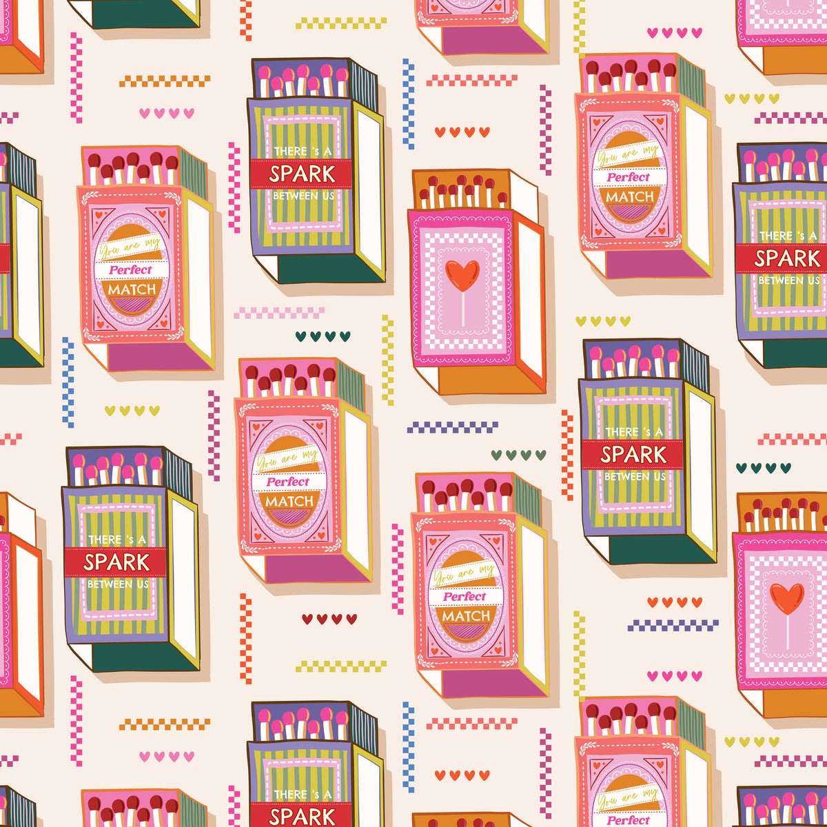 Perfect Match Fabric Collection - Matchbook Parade