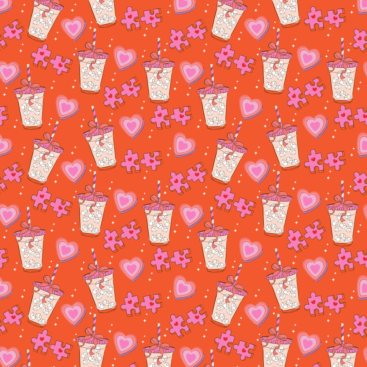 Perfect Match Fabric Collection - Sweet Sips Ember