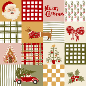 Merry Postmark Fabric Collection - Keepsake Blocks