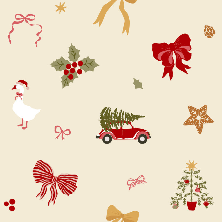 Merry Postmark Fabric Collection - Merry Tossmass