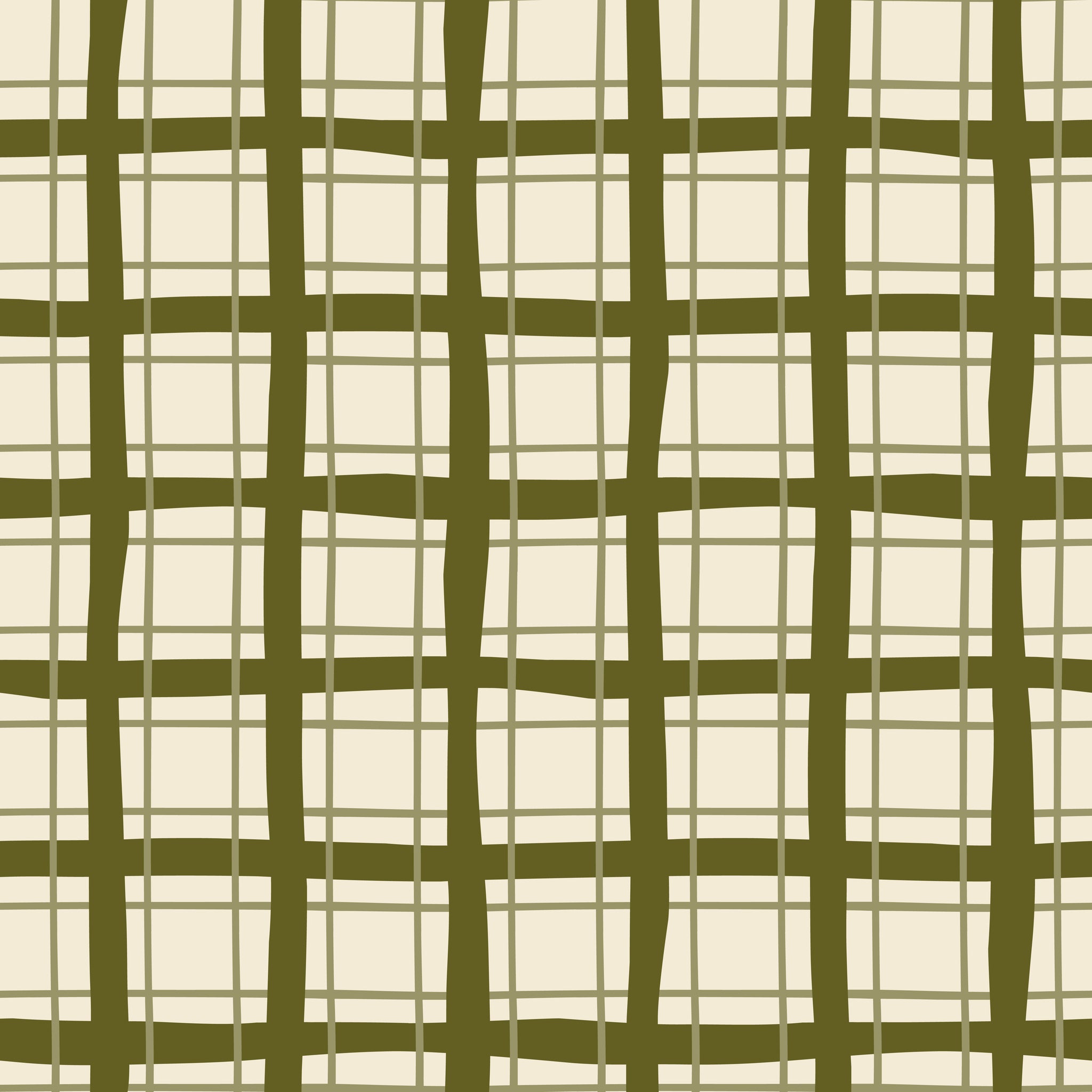 Merry Postmark Fabric Collection - Mistletoe Plaid
