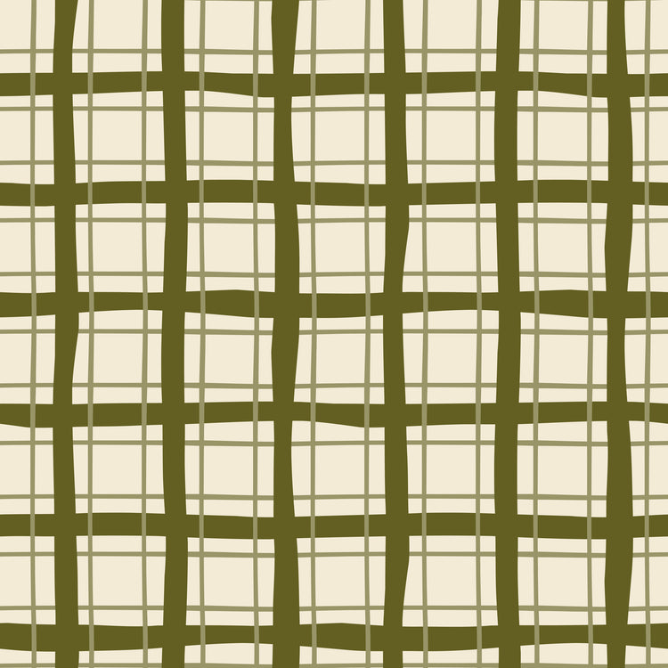Merry Postmark Fabric Collection - Mistletoe Plaid